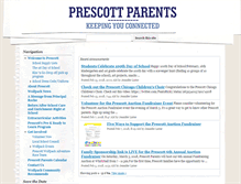 Tablet Screenshot of prescottparents.com